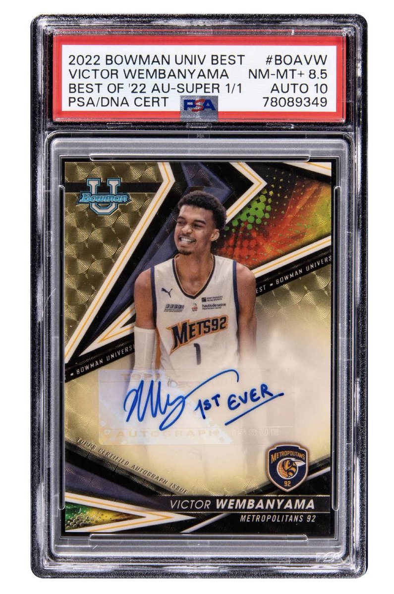 今夜のオークションで、この1枚限定のヴィクター・ウェンバンヤが