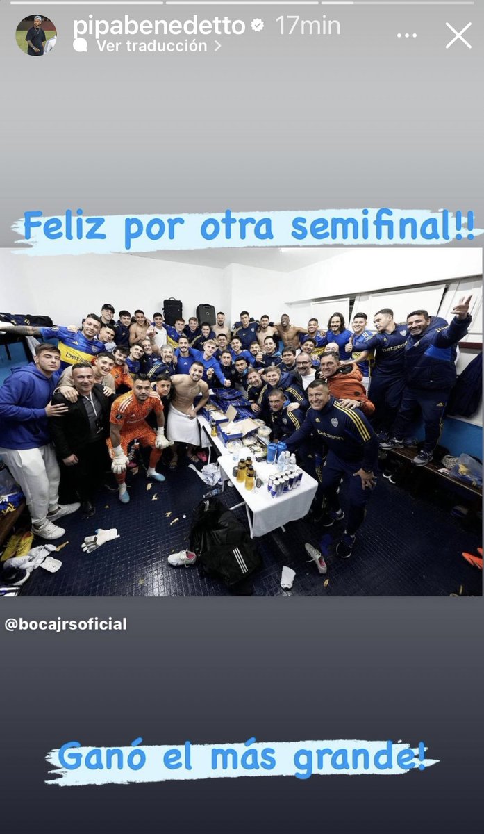 “Pasó el más grande”.

PERO CLARO <a href="/PipaBenedetto/">Darío Benedetto</a> 👊🏼