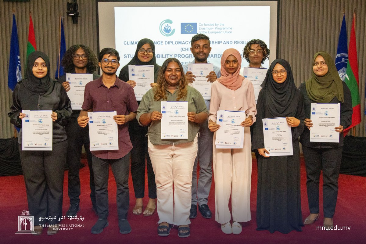 MNUedu's tweet photo. During a ceremony held this week, 15 students from @FestMnu, @MNU_fa, and @fhsmnu were granted the opportunity to travel to Europe, in Autumn this year, on an enriching and transforming educational journey. 

#MNU #NationBuildingSince1973 #MNU50 https://t.co/rSkv8BIhBe