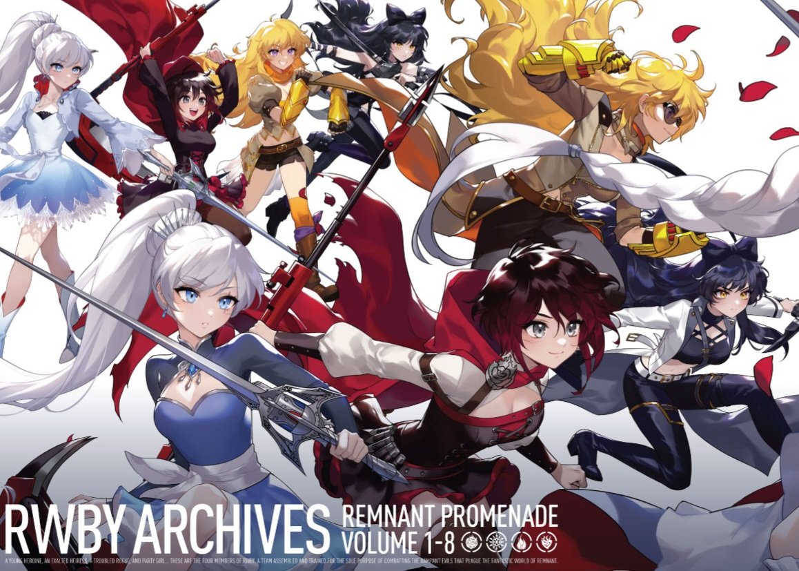 Clearer versions of Ein Lee's art from the #RWBY Archives Remnant