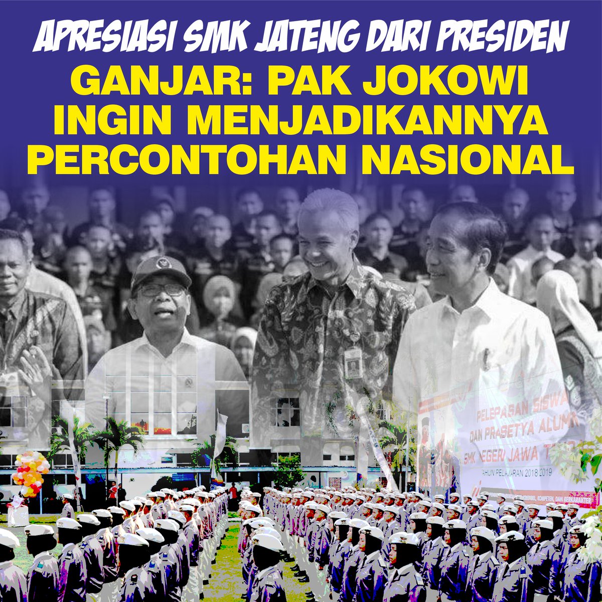 Dengan ini bisa dipastikan, <a href="/ganjarpranowo/">Ganjar Pranowo</a> adalah sosok pemimpin yang paripurna, dengan program-program yang solid. Pak Presiden <a href="/jokowi/">Joko Widodo</a> pun dibuat terkesima! #GanjarMenang #supermoon #GanjarPresiden2024 #paktelur #programpendidikanmaju #smkjateng