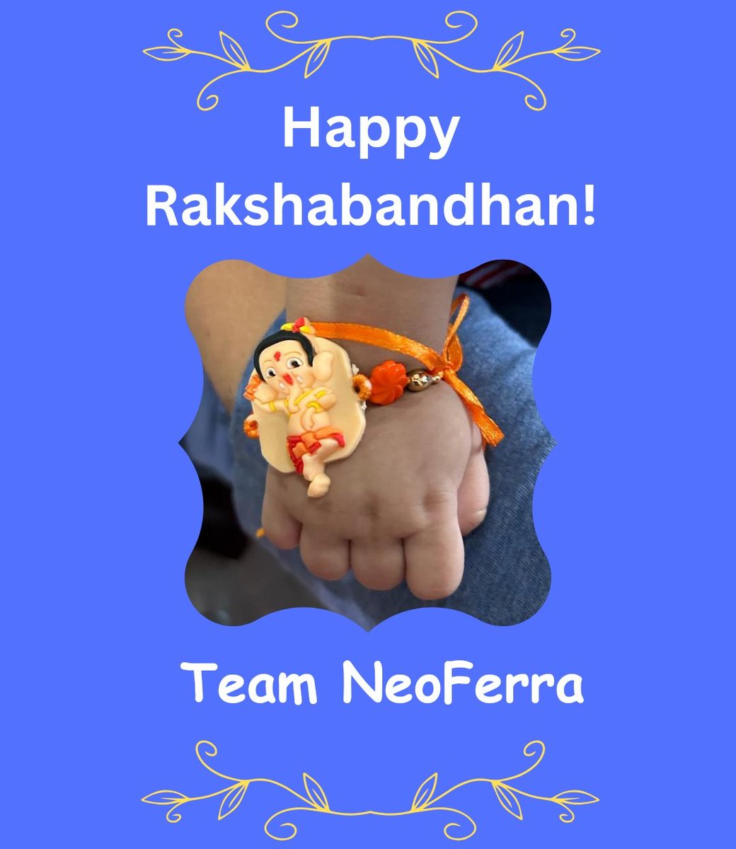 NeoFerra's tweet photo. "A knot of protection, a tie of love. Happy Raksha Bandhan!"
#RakshaBandhan #NeoFerra https://t.co/C0J93wt5R8