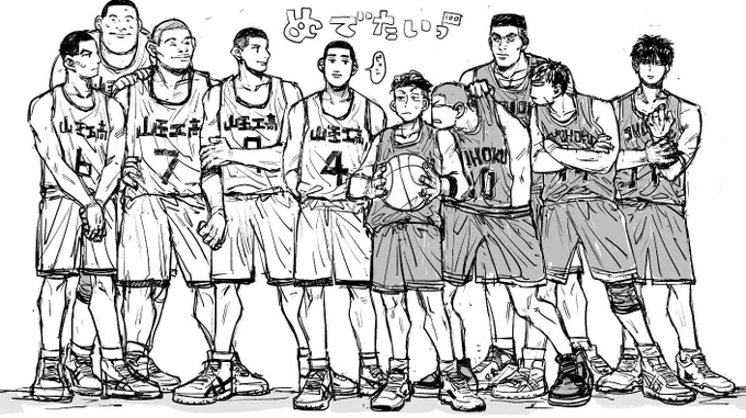 再掲なのですがさんのーも(のべくん描いてなくてごめん…)一億めでたい絵 ラストザファ夜行ってくる〜! 