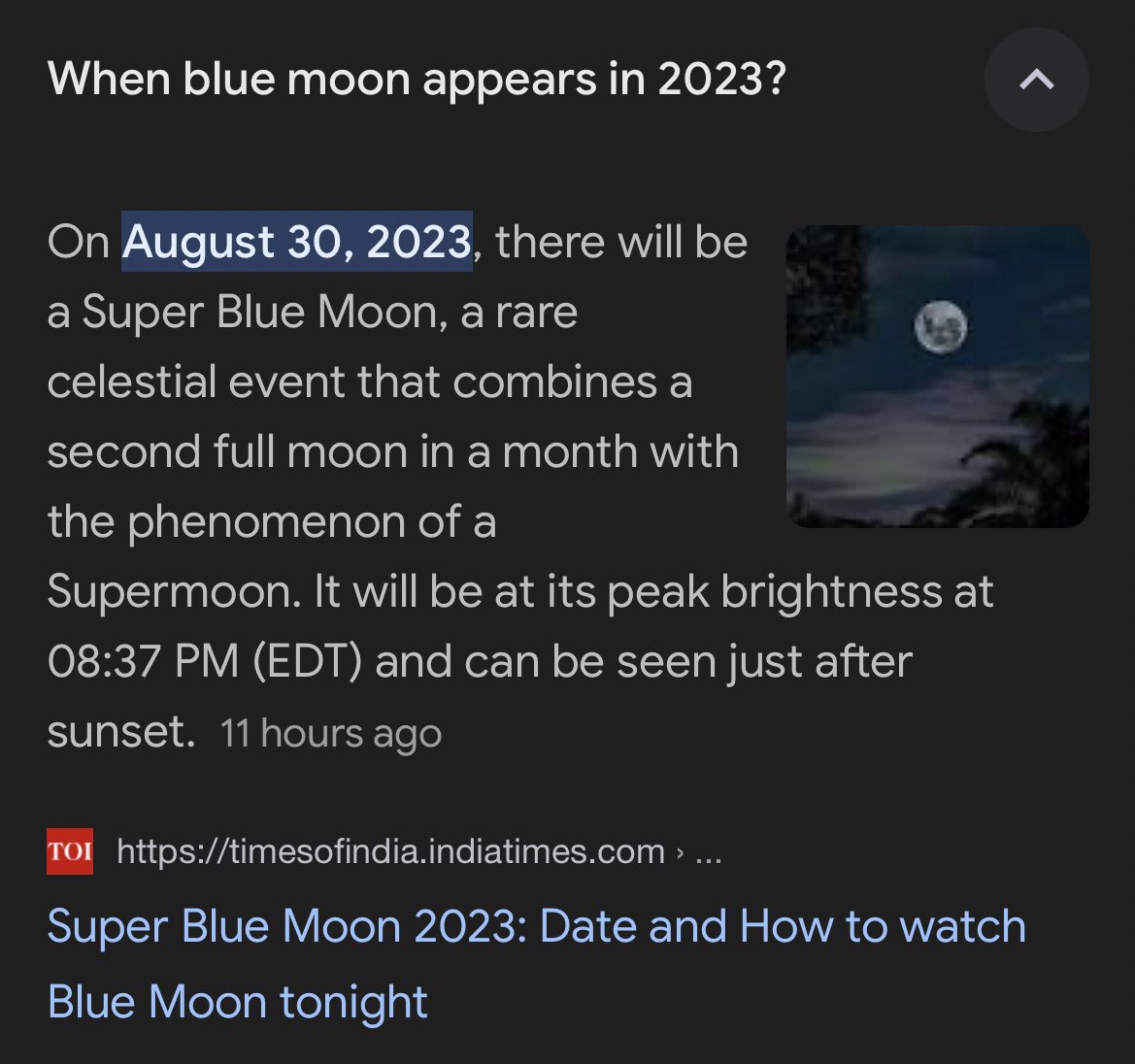 For context, he’s talking about the Super Blue Moon event !! And he get to see it, luckyyy !