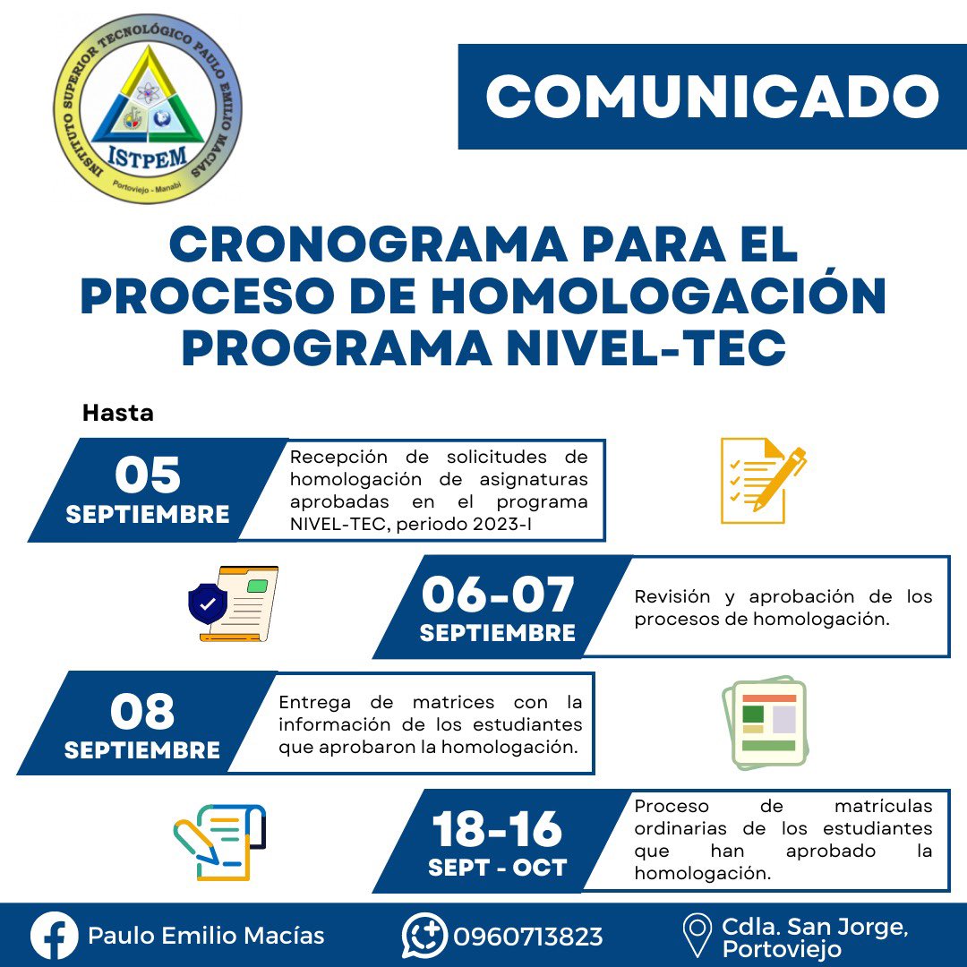 ISTPEM1's tweet photo. #IstpemInforma https://t.co/4FPGGiicTB