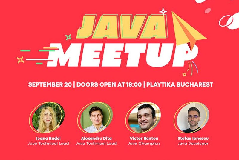 MultiplatformEN's tweet photo. Playtika Java Meetup on September 20 in Bucharest will cover inter-service communication and profiling Java applications.

The event is free and open to all:

https://t.co/dmJF99syGI

#Playtika #Java #Event #Meetup #JavaMeetup #GameIndustry #Community https://t.co/MZ0Xaf0RRi