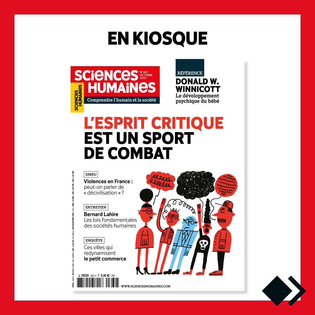 🔴 EN KIOSQUE – L'esprit critique est un sport de combat
🗞️ Commander : ow.ly/a4R550PvBGe
📫 S'abonner à partir de 4,20 € ow.ly/tmqf50PvBGc

#scienceshumaines
