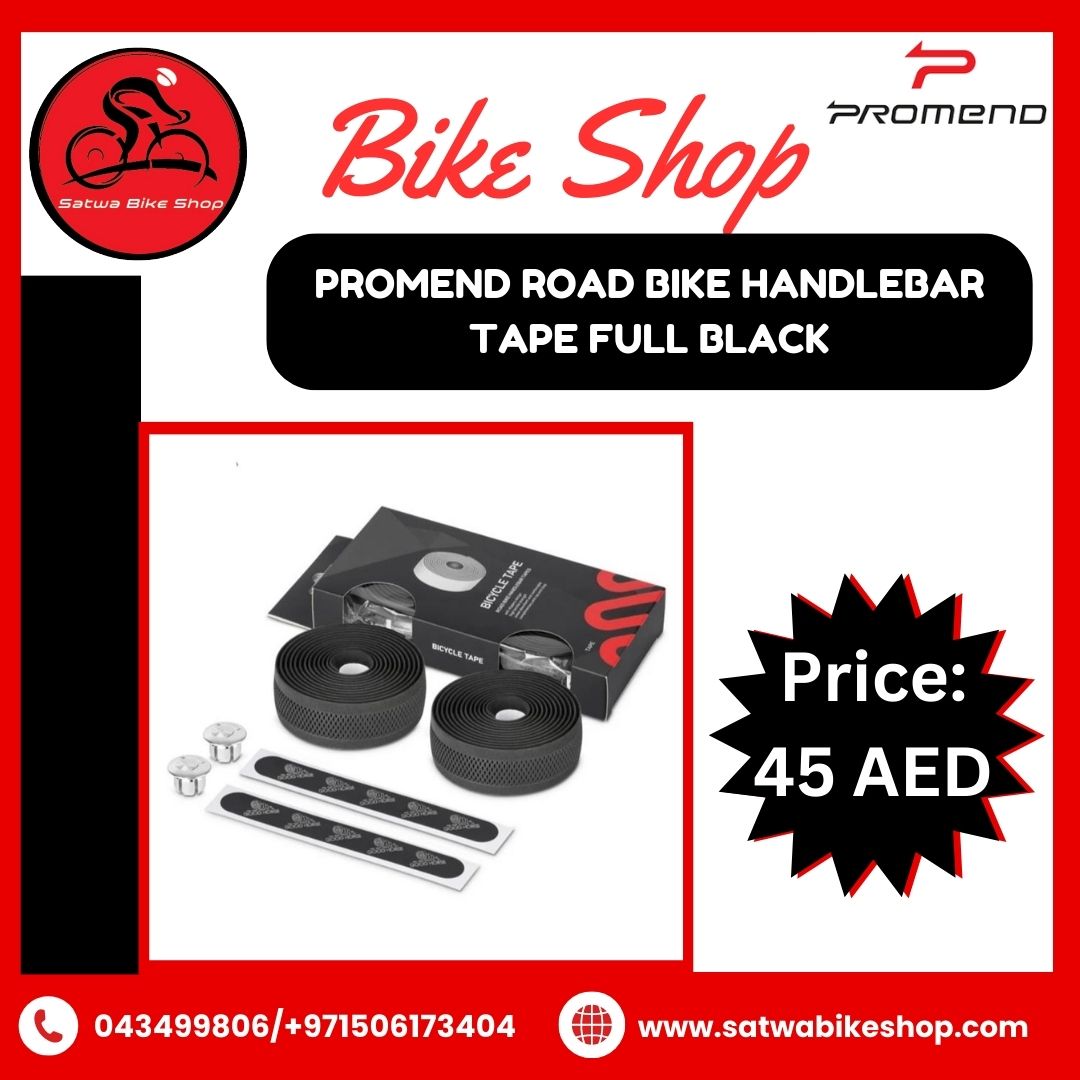 BikeSatwa's tweet photo. Handlebar tape is more than just a functional accessory Introducing the Promend Road Bike Handlebar Tape in Full Black 

Visit us at - https://t.co/3eQcX0HMUw

#satwabikeshop #PromendHandlebarTape #FullBlackTape #CyclingStyle #BikeUpgrades #RoadBikeAccessories #CyclingEssentials https://t.co/xDuGgztBCu
