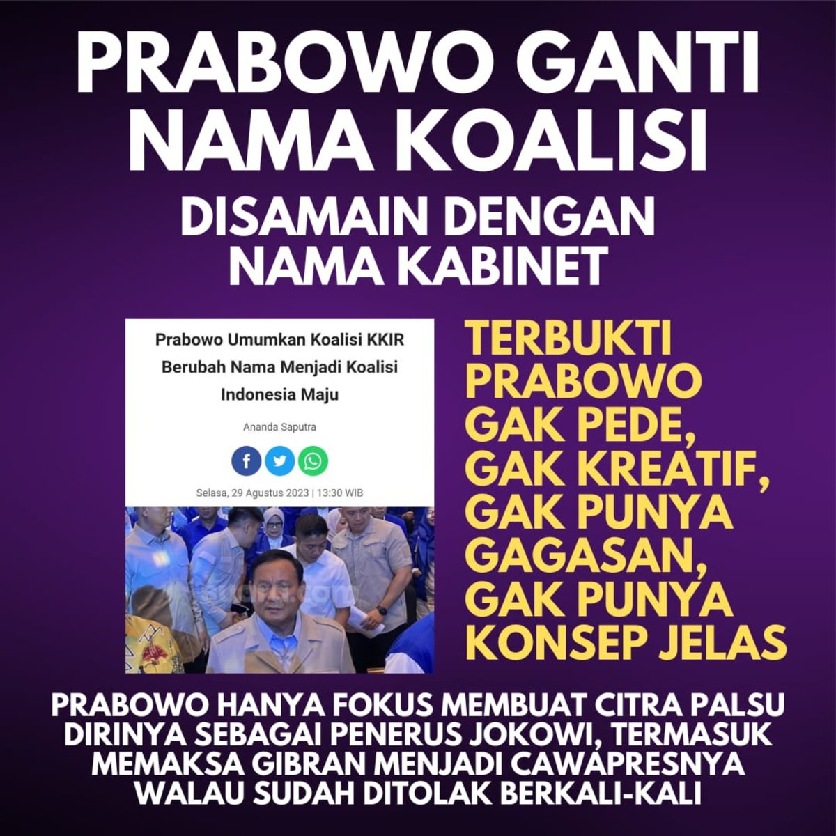 Emang boleh ya se GAK KREATIF ini? #GanjarUntukSemua #TolakCapresTakBerintegritas #GanjarCapres #paktelur #GanjarMenang