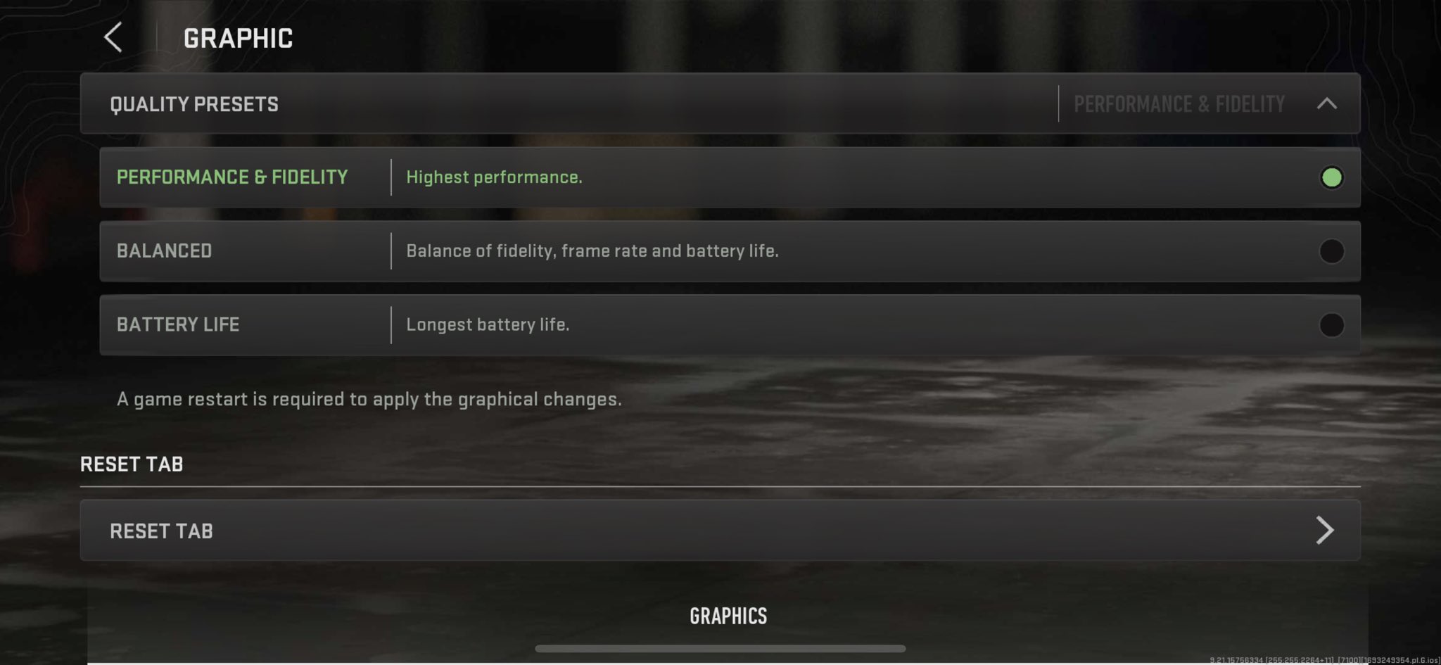WARZONE mobile performance graphics update