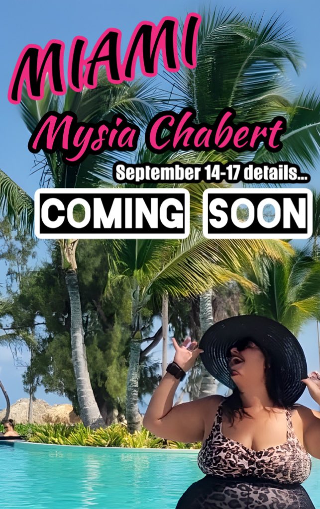 Yeaaaa BABY! 

My MIAMI people I’m coming to the over there…… Sep 15-17 details coming soon! 🔥🔥🔥 #miami