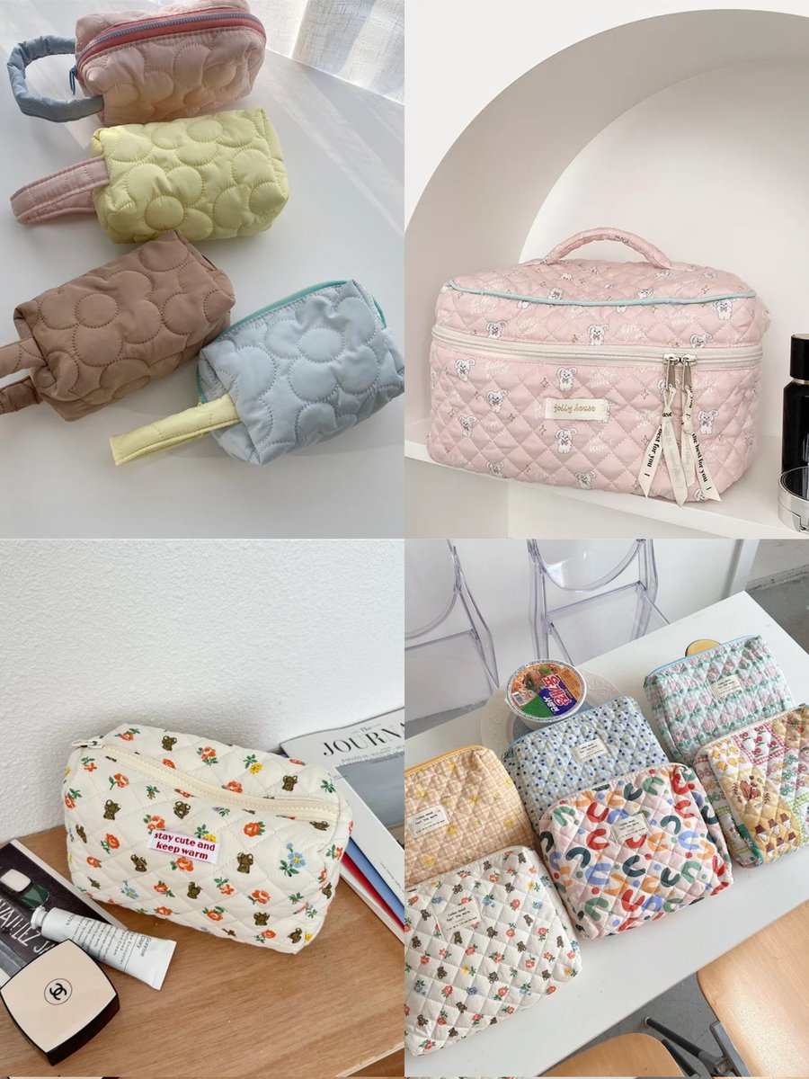 racyunspe's tweet image. rekomendasi cute pouch make up/skincare🩷🦩

— a thread