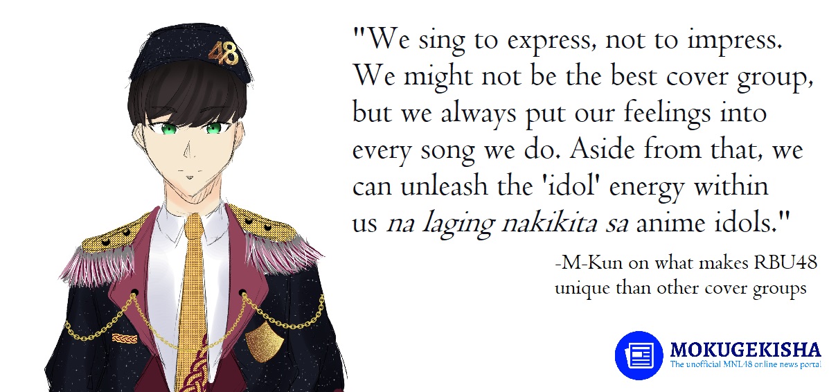 mokugekishanews's tweet photo. For M-Kun, RBU48's Overall Captain, the group's members will always give energy to every song they covered.

Learn more about RBU48's story here: https://t.co/No3hBfCV0s

#MNL48 #RBU48 @rbu48 https://t.co/FM6sQqPnJa