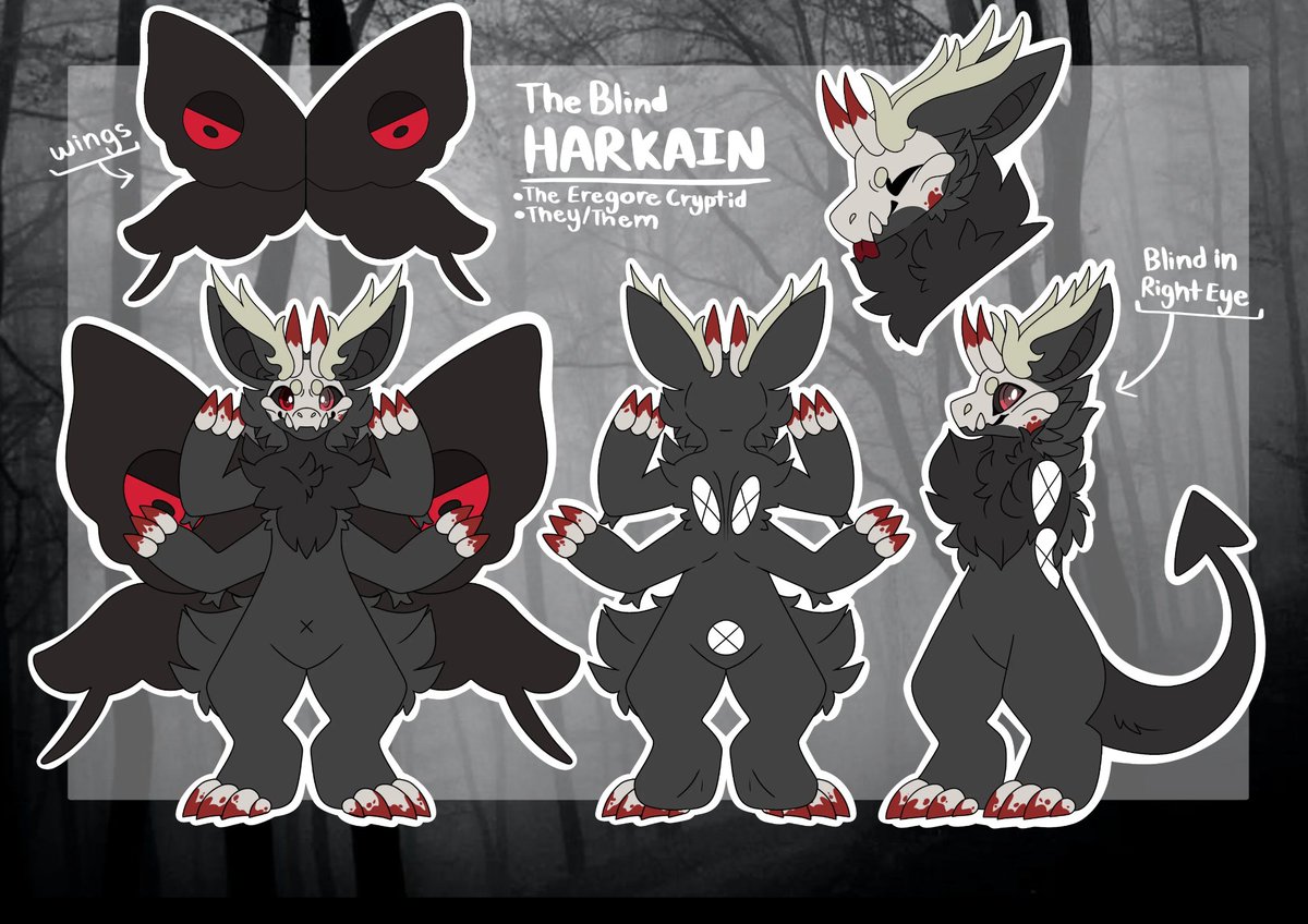 Here are the concept drawings I did of the Harkain before it became a cute and cuddly cryptid plushie!!! I like to draw monsters and might share more of my creepy creatures. Ref sheet was done by Destiny on Etsy by kawaiipicnic #drawings #conceptart #VtubersUprising #Vtuber