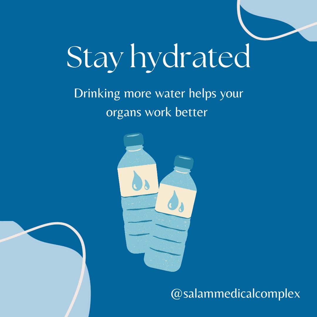 ComplexSalam's tweet photo. 💧 Hydration = Healthy Organs! 💪 Did you know that drinking more water isn't just refreshing; it's essential for your body's optimal function? 🌊💙 

#HydrationBenefits #HealthyOrgans #DrinkWater #WellnessJourney #SalamMedicalComplex" https://t.co/MB1kWKGvU2