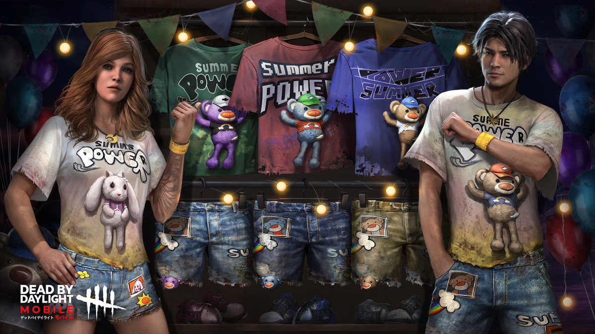 dvveet's tweet image. [DBD Mobile]

New Universal Outfits!

SUMMER POWER! T-Shirt &amp;amp; Shorts for all Original Survivors, male and female.  Three color variants. 

☀️🎡