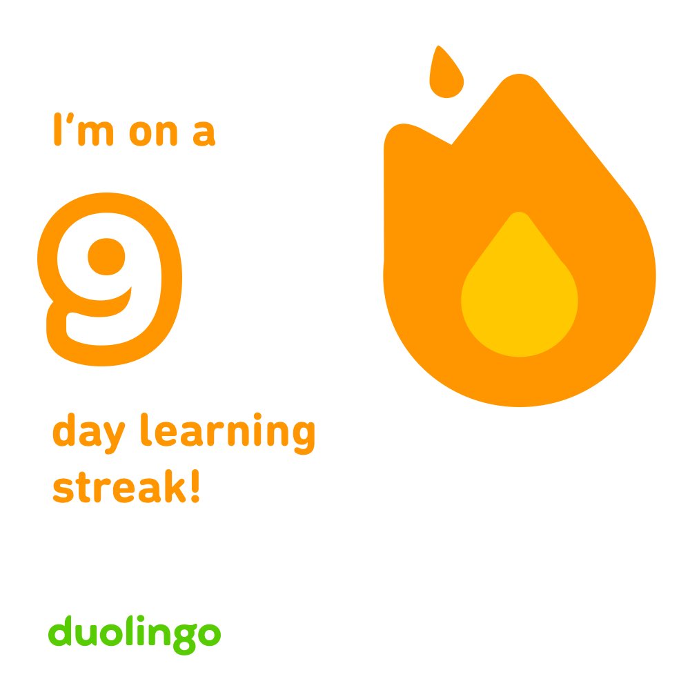 smilehumanbeing's tweet image. #Duolingo #多鄰國 #9day
