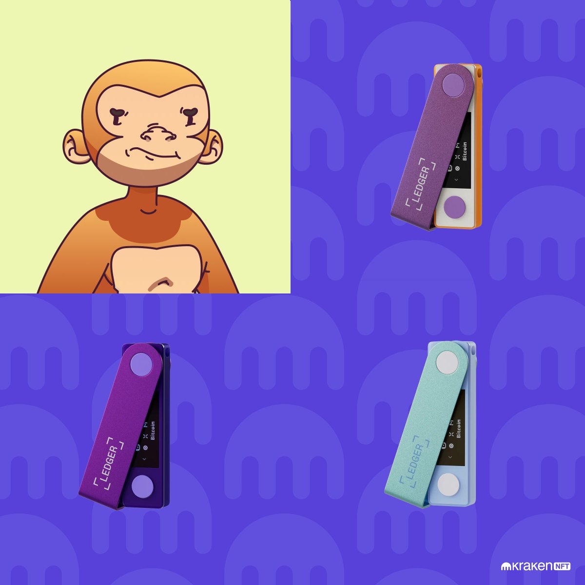 ⌛Less than 24 hours remain on the Rear Wing Takeover contest! 🏆 So we are giving away this grail Ape and 2 @Ledger Nano Xs! 🎁 📝To enter: 1) Like & Repost the Quoted Post from @KrakenNFT 2) Comment #apish on the Quoted Post 3) Like this post & tag 3 friends