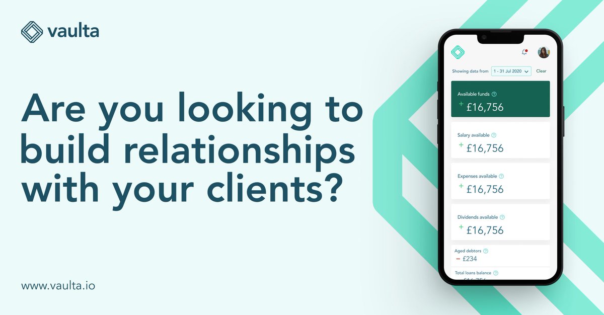 getvaulta's tweet photo. Are you looking to build relationships with your clients?

Vaulta can help!

Use Vaulta to elevate your reputation as a financial professional and position yourself as a thought leader in your industry.

Find our more about how Vaulta can help, click here: https://t.co/L5YeDBsMOk https://t.co/xfsmLn5ITc