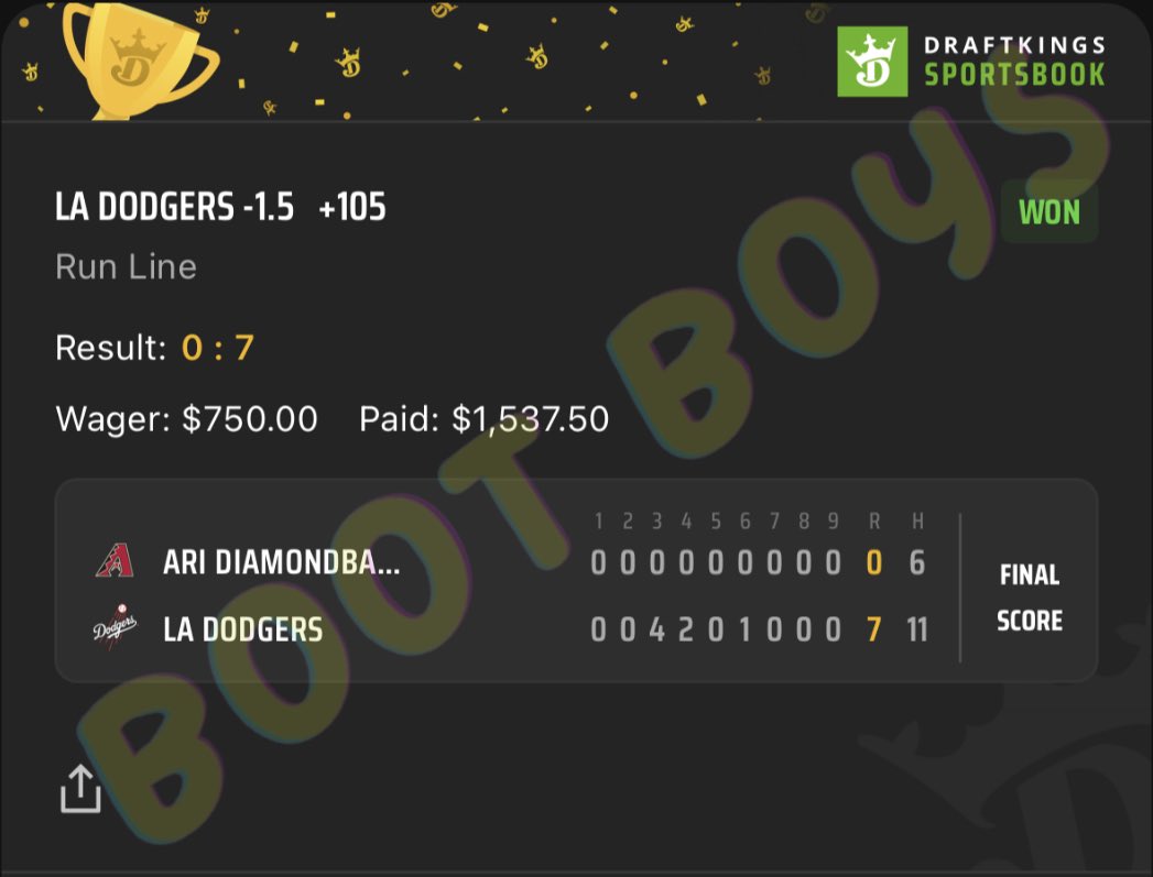 bootboyspicks's tweet image. 🔥🔥Solid end to the night🔥🔥

Cash the +105 straight ✅

#GamblingTwitter #GamblingCommunity #sportsbetting #FIBA #MLB #Bootboys