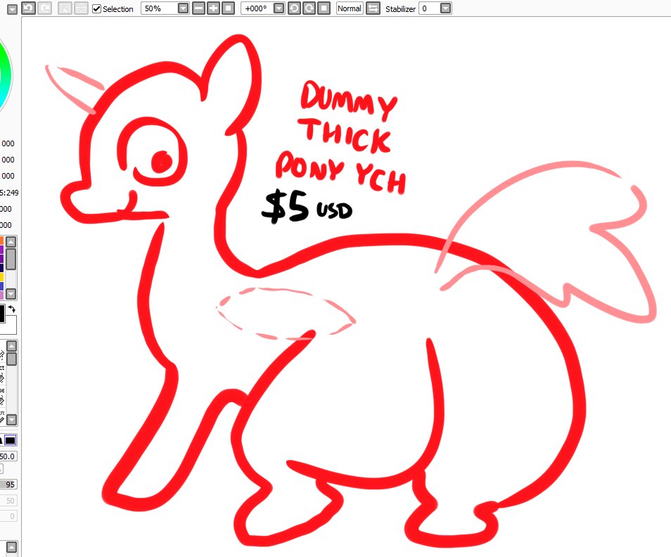 DUMMY THICC PONY YCH 
UNLIMITED SLOTS COMMENT TO CLAIM 