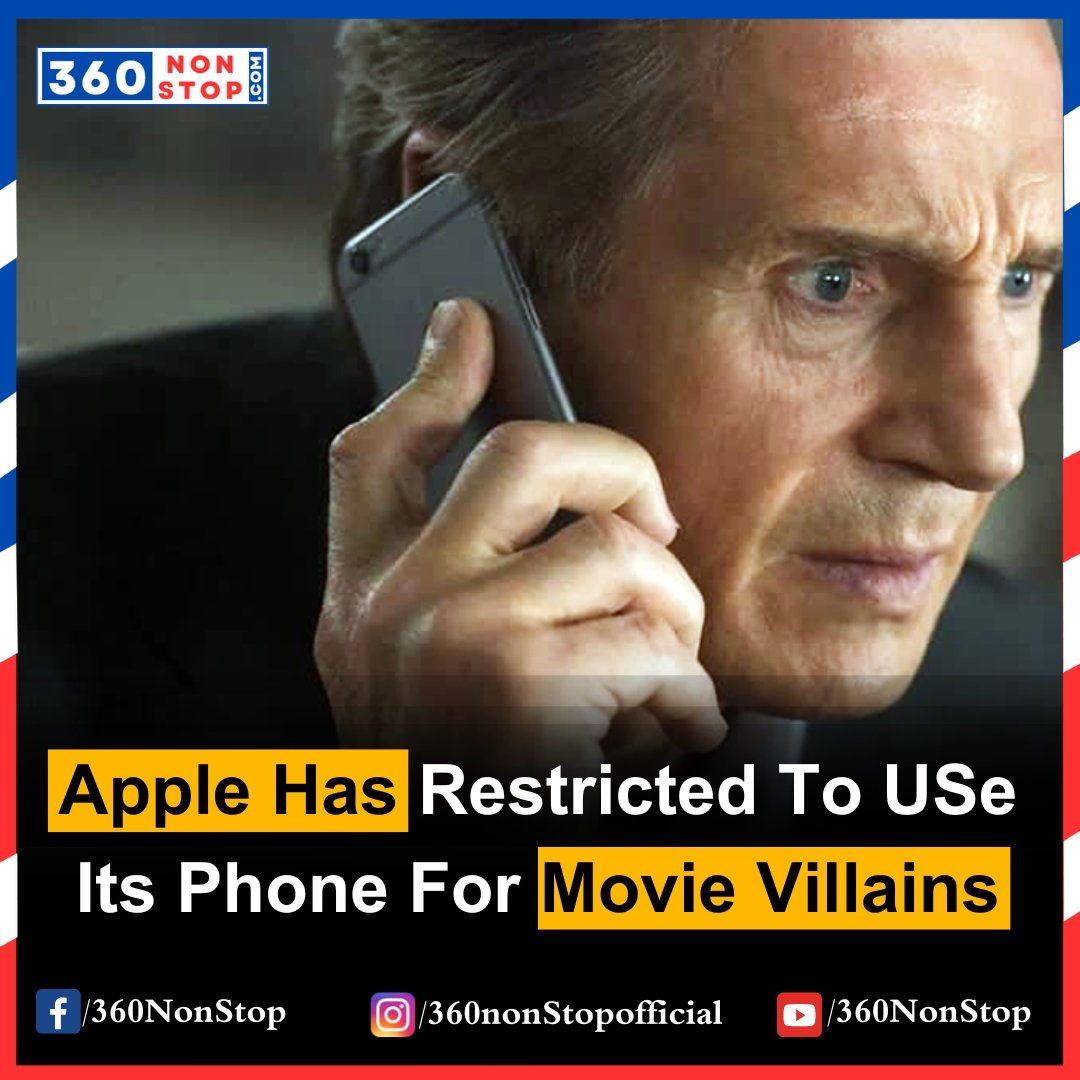 Apple Has Restricted To USe Its Phone For Movie Villains.

#AppleRestrictions #PhoneUsageRules #MobileDevices #ApplePolicies #TechnologyGuidelines #PhoneUsage #MovieVillains #EntertainmentIndustry #TechnologyRegulations #AppleDevices
#360NonStop