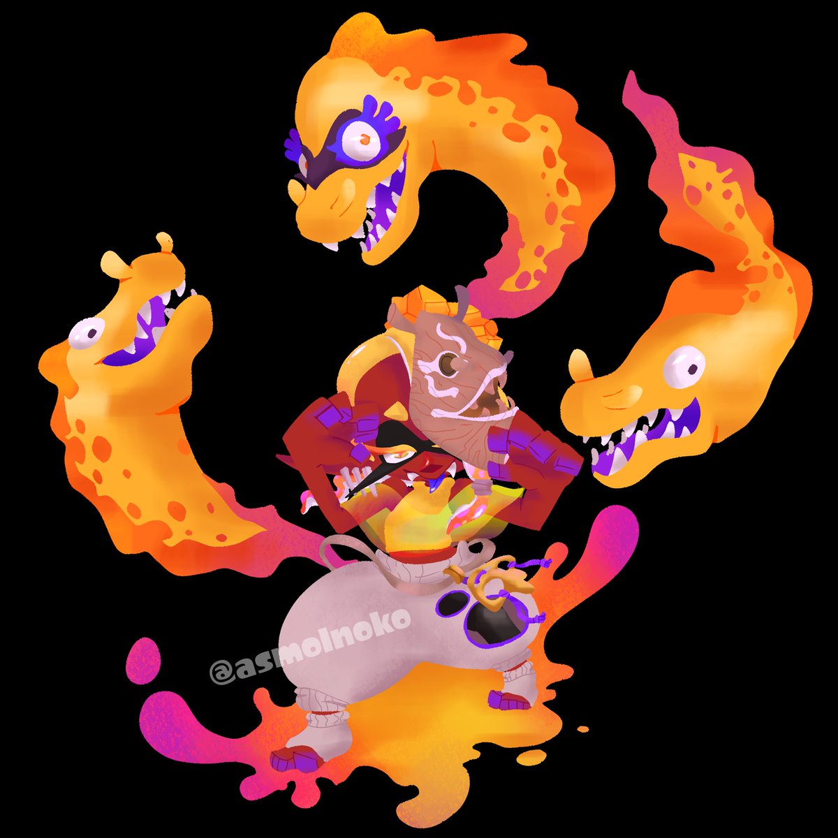 Frye and her eels on their way to serve the filthiest cunt #Splatoon3 #Splatoon