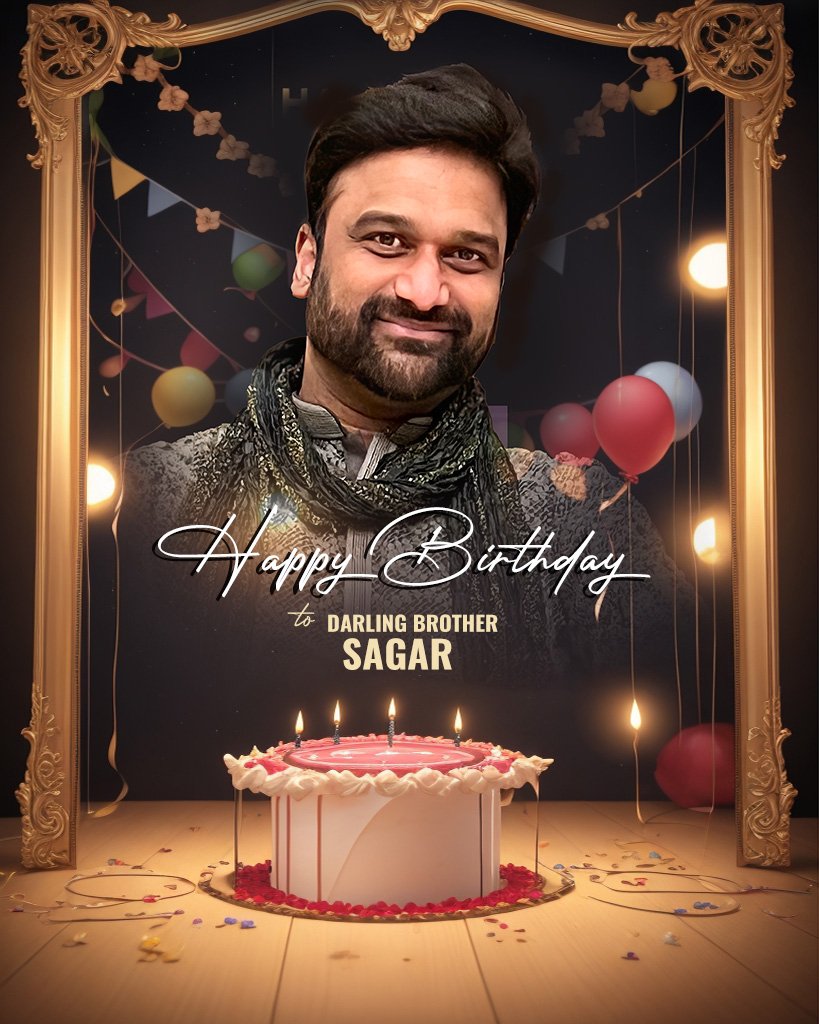 Happy Birthday to my Darling Brother multi-talented @sagar_singer, whose exceptional voice and storytelling skills have enriched our cinematic experiences. 🎂📽️ May your birthday be filled with joy and creativity! 🥳🎁 #HappyBirthdaySagar