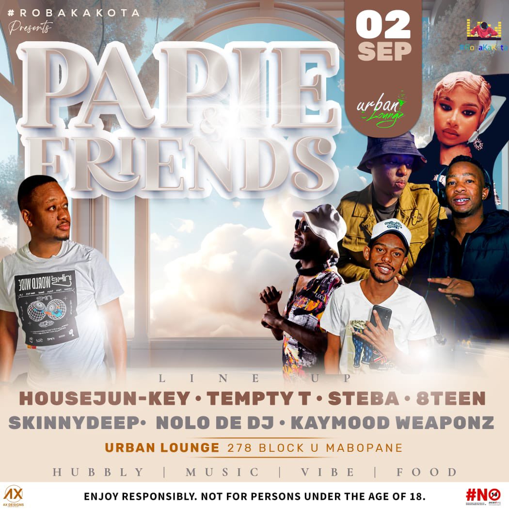 KayMoodWEAPONz's tweet photo. 02 September
📍 Nitro’s Birthday Celebration, Morula View
📍 MySho’s Birthday Celebration, Lebanon
📍 Papie & Friends at Urban Lounge, Mabopane Block U
#dancemusic #deephouse #events #gig #dj #WEAPONIZER https://t.co/NpnBgf0anx