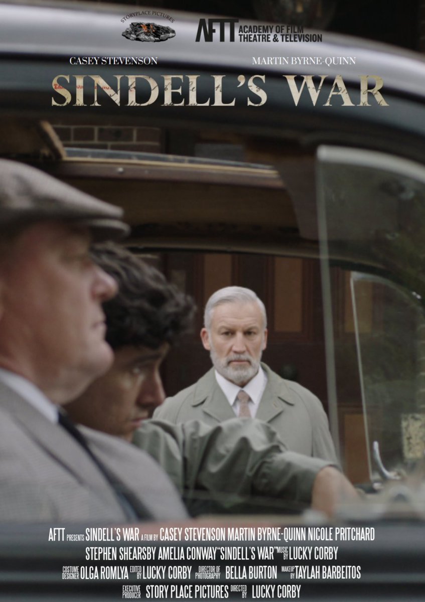 sppictures's tweet photo. Sindell's War - based on a true story. Is coming to film festivals in 2024. 

Preview of the poster starring cast Martin Byrne-Quinn (Dr. Moffitt) and Casey Stevenson (Sindell) https://t.co/XnupulY5Te