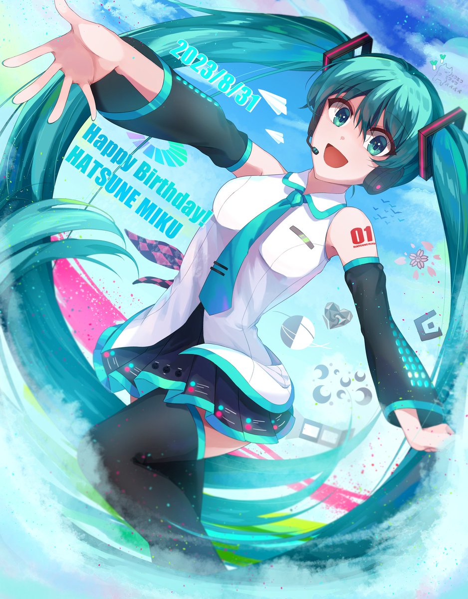 Happy birthday 🎉🎉🎉
#初音ミク誕生祭2023 #初音ミク生誕祭2023 #初音ミク