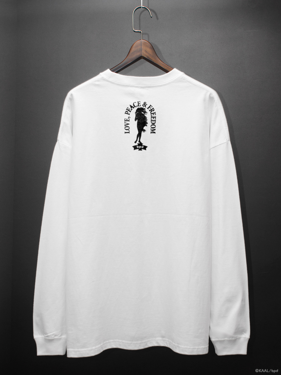 bpd_official's tweet photo. 【 bpd 公式ストア 】
KAALデザイン・女性線画イラストアートの〈ロングスリーブ・ビッグTシャツ〉新登場！ ブラック／エメラルドグリーンの2カラー展開です。
https://t.co/wQpfk4GQ4e

#Tシャツ #ロンT #アート #イラスト #線画 #モノトーン #ファッション #オシャレ #コーデ https://t.co/oZlLWA52Og