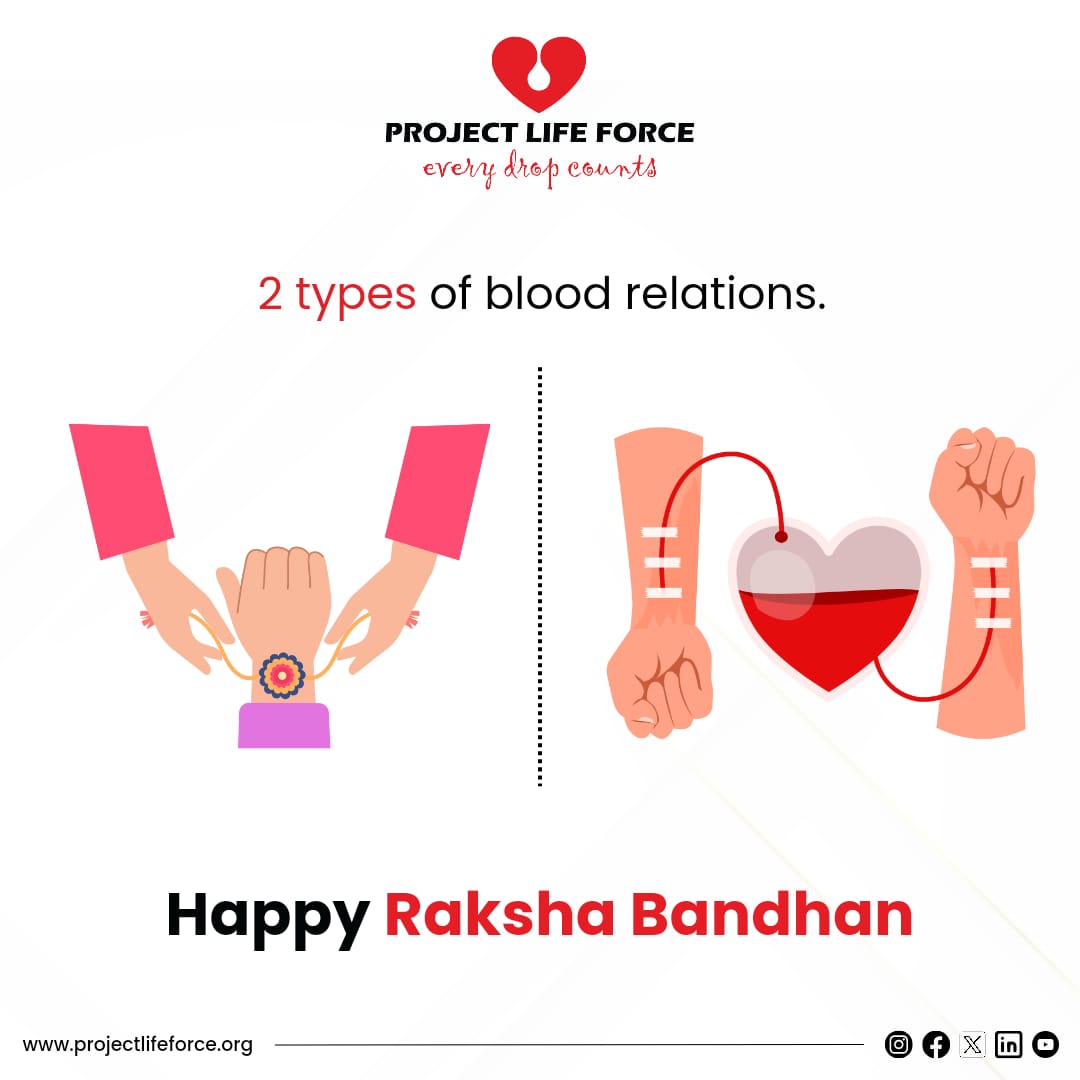 plf_savelives's tweet photo. By donating blood we create a bond of the rarest and best kind.
Celebrate this #RakshaBandhan by protecting someone's life and tying a bandhan of love and care.
#projectlifeforce #iamthechange #plf #rakshabandhancelebrations #rakshabandhan2023 #festival https://t.co/uHqDrWEU66