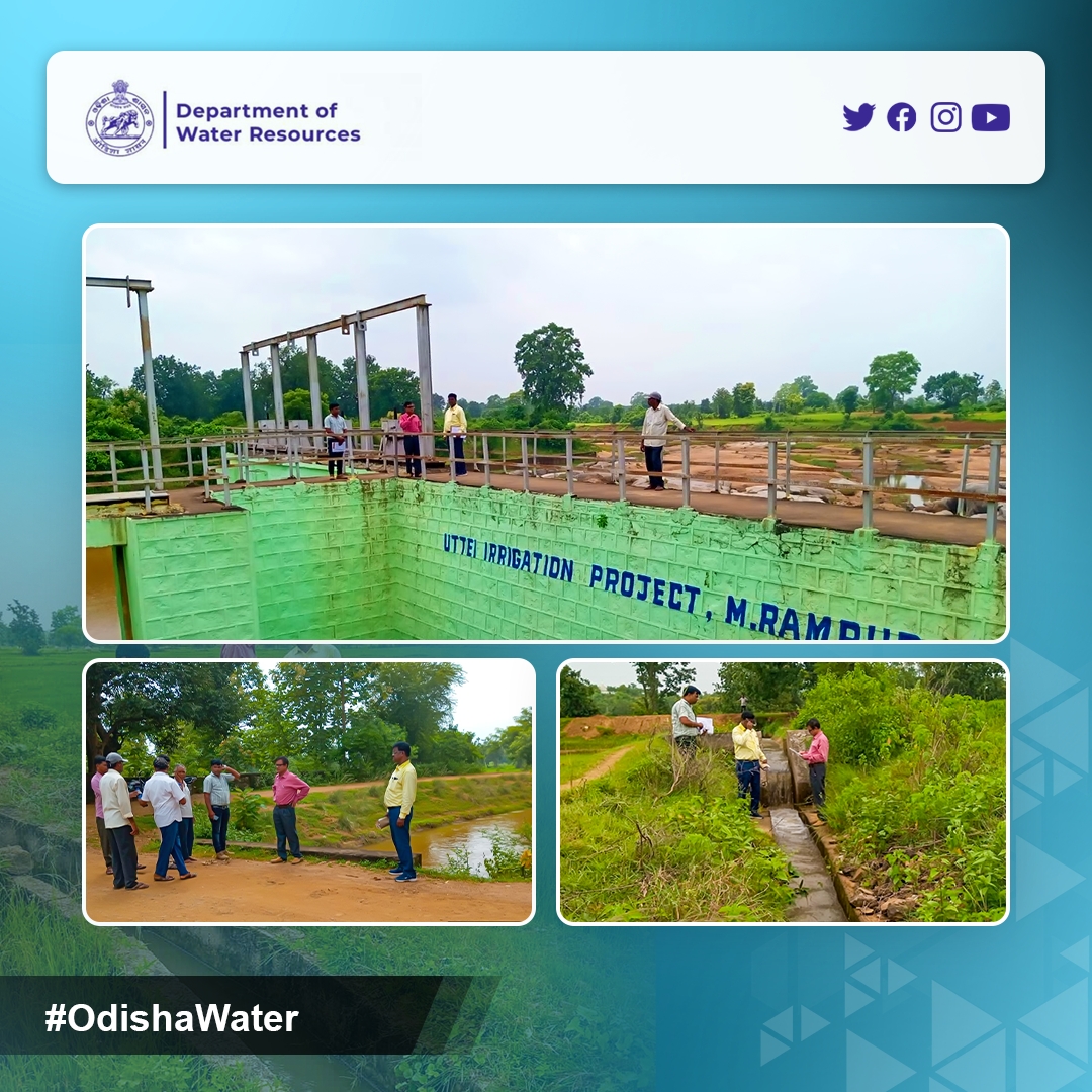 OdishaWater's tweet photo. #IrrigationUpdate: #Inspection of ayacut under Uttei Irrigation project. Discussion on water availability with villagers, and ensured rotational irrigation for tail-end ayacut. Water reaching as planned. #OdishaWater

@CMO_Odisha @TukuniSahu @DC_Odisha @_anugarg https://t.co/b2vzSBWD9I