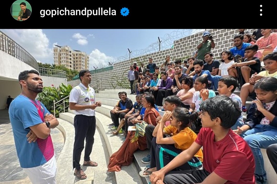 H S Prannoy welcomed at the Pullela Gopichand Badminton Academy 

📸 - pullelagopichand ig