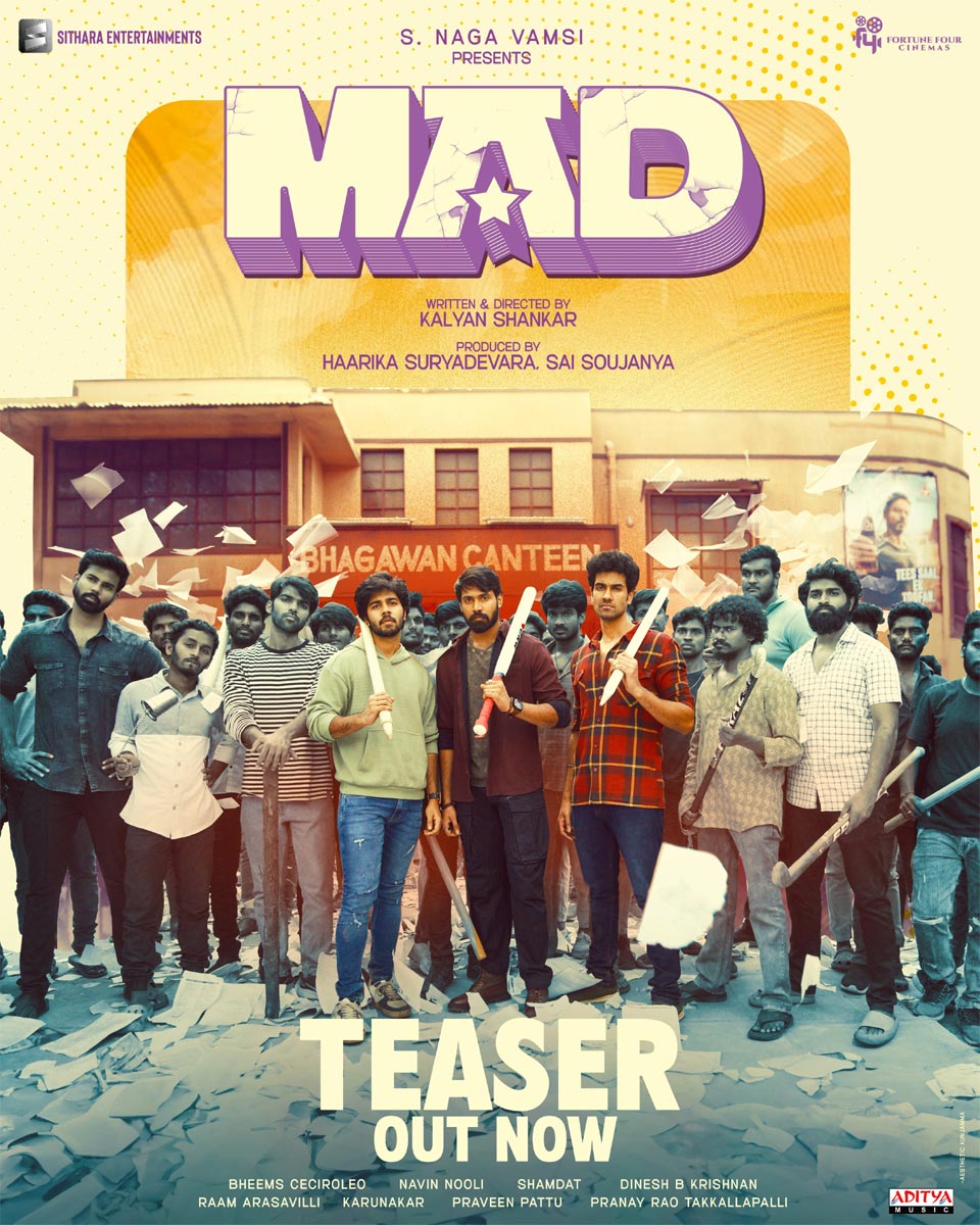 Mad Teaser Of MAD

Read

#MAD #SangeethShobhan #RamNitin #AnanthikaSanilkumar #GopikaUdayan #BheemsCeciroleo

Here’s the teaser of #MADtheMovie 🔗 : youtu.be/g-3vdP_Xh7I

cinejosh.com/news/1/100611/…