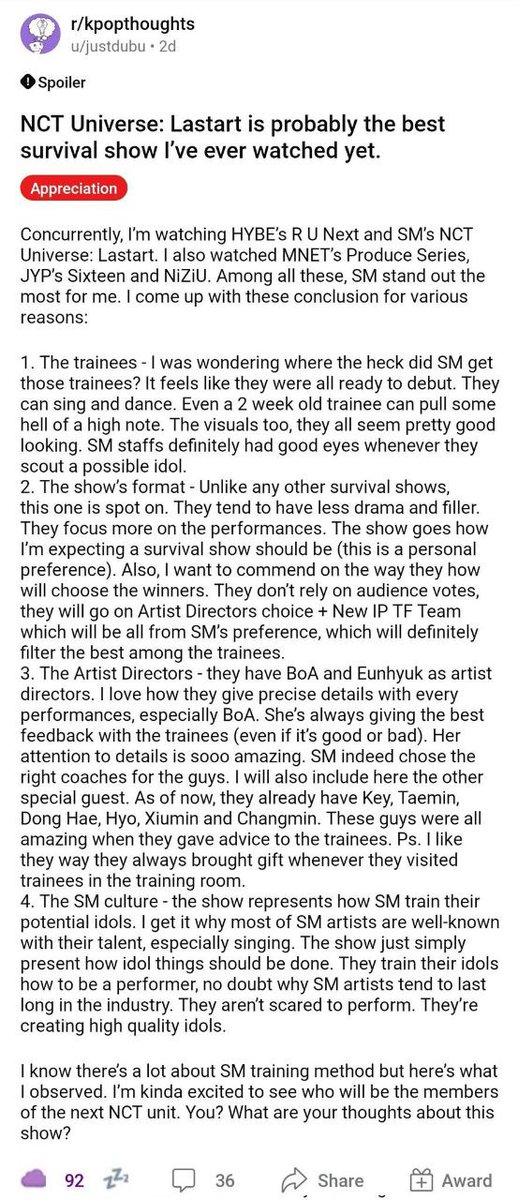 starfess's tweet photo. -star bagi kalian yg suka nnton acara idol survival shownya cba nnton punya SM, 
NCT LASTART 
Yakin bgt kalian bakal kaget sama smw trainee2 mrk yg baru bulanan udh bs bersaing dgn yg trainee tahunan.
Coba aja dlu di tonton sbg hiburan😊🫶 https://t.co/fIfjVpawat