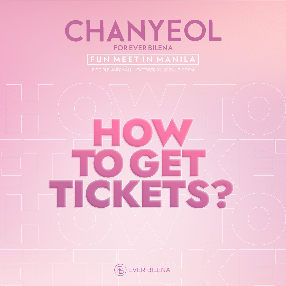 EverBilenaPH's tweet photo. Are you ready to see Chanyeol 🍒👑 live here in Manila? 

Make sure to mark your calendars so you can get the seat you want 😉

C yah!

#EverBilena
#ForEveryBeauty
#ChanyeolForEverBilena https://t.co/dJcCIx7ac9
