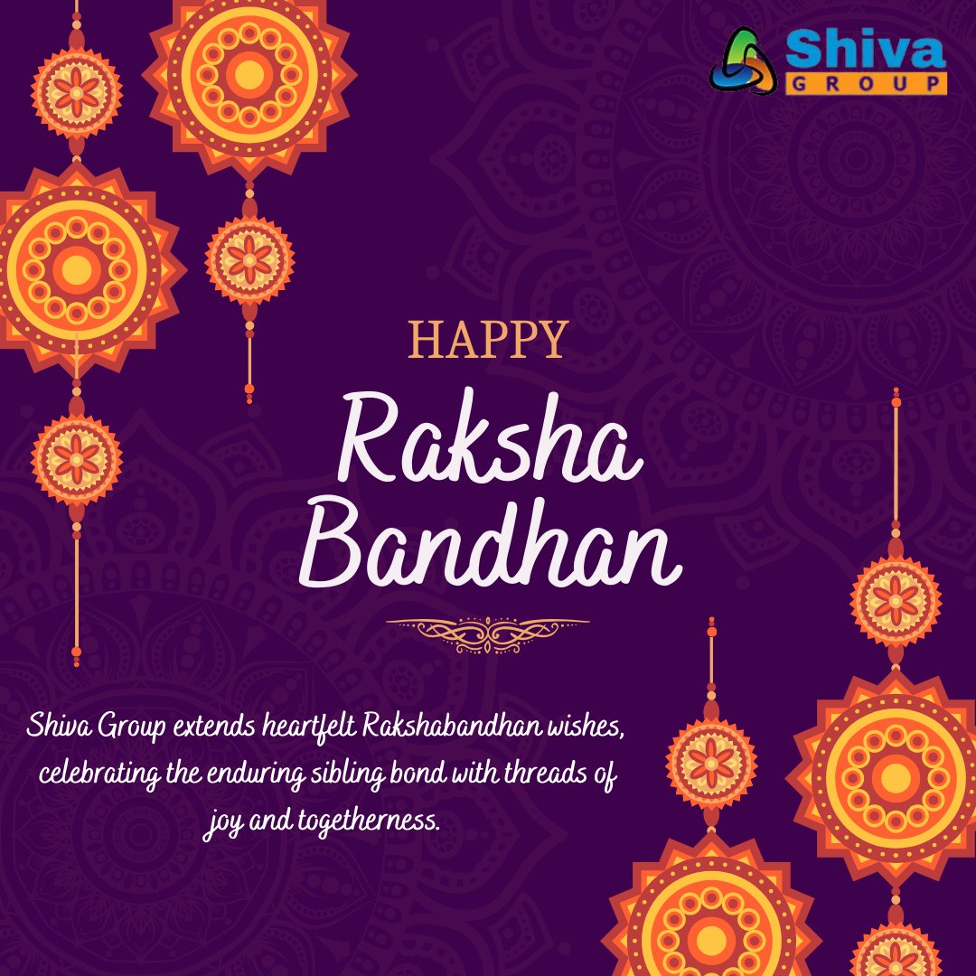 Shiva Group extends heartfelt wishes to all for a joyous and blessed Raksha Bandhan! Let the thread of love and protection always strengthen the relationship between brothers and sisters.
#HappyRakshaBandhan #ShivaGroup #SiblingLove #FestivalOfLove #Rakhi #rakshabandhan #Trending