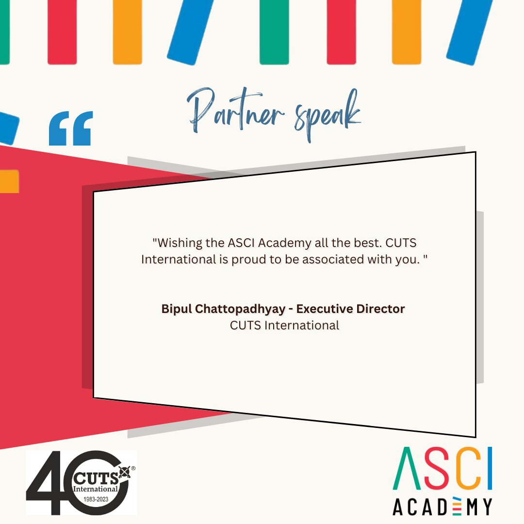 We have joined with the ASCI Academy to improve Indian advertising practices and influence progress.
#collaboration  #ConsumerOrganisations #partnerships  #Endorsement #DigitalMarketing   #Sponsored #GetItRight #CUTSInternational #ASCIPartnership #BrandPartnership #ASCIAcademy