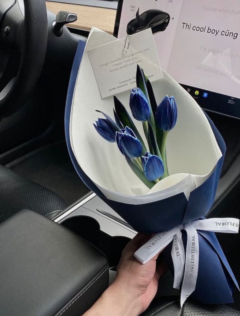 royal blue tulips are majestic