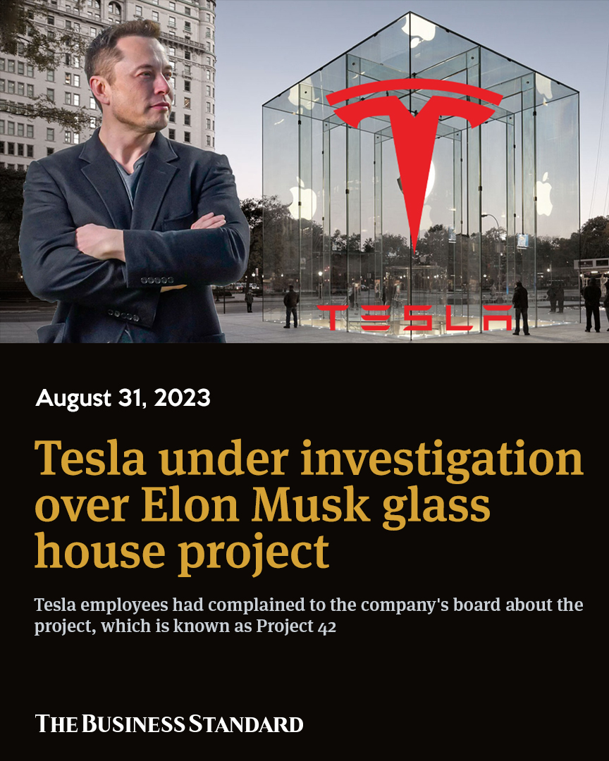 tbsnewsbd's tweet photo. The project is being investigated by US prosecutors as well as the Security Exchange Commission (SEC), the markets regulator, the report said
Read more: https://t.co/5xnll7cA1G
#Tesla #glasshouse #glasshouseproject #elonmuskglasshouse #technews #TBSNews https://t.co/agOWEADmWP