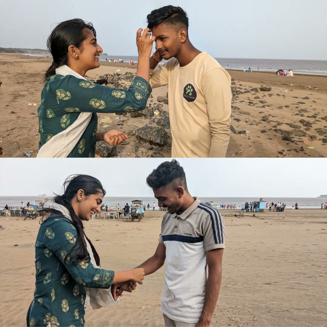 EcycMahuva's tweet photo. Happy Rakshabandhan to all brothers who protect nature. "Celebrating Culture, Preserving Nature: Thank you #graycorner for Rakhis that Unite us in Rakshabandhan and Your support encourages us to continue our mission of beach cleaning and Environmental Conservation!" 🌿🩵🌊 https://t.co/81eI6T3xBl
