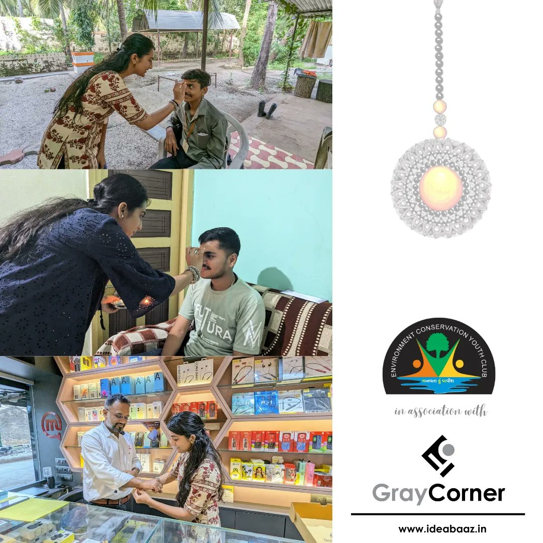 EcycMahuva's tweet photo. Happy Rakshabandhan to all brothers who protect nature. "Celebrating Culture, Preserving Nature: Thank you #graycorner for Rakhis that Unite us in Rakshabandhan and Your support encourages us to continue our mission of beach cleaning and Environmental Conservation!" 🌿🩵🌊 https://t.co/81eI6T3xBl