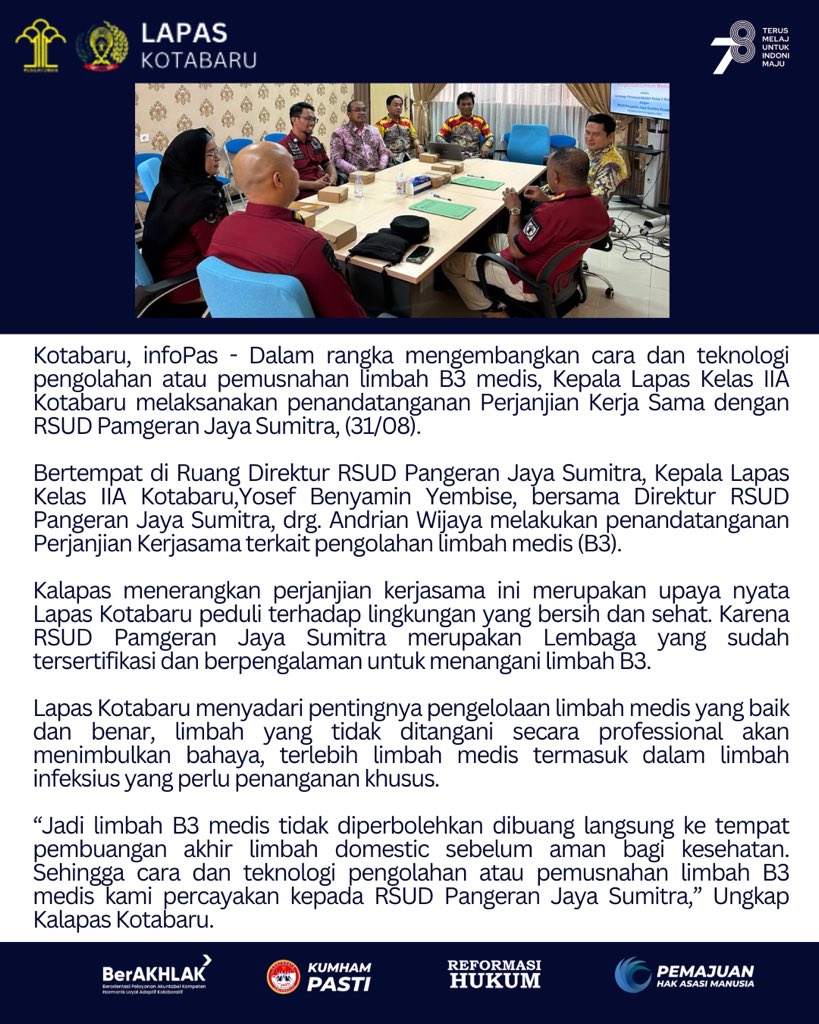 KotabaruLapas's tweet photo. upaya nyata Lapas Kotabaru peduli terhadap lingkungan yang bersih dan sehat

@KotabaruLapas 
@kumham_kalsel
#KumhamKalsel
#FaisolAli
Kanwil Kemdenkumham Kalsel
Faisol Ali https://t.co/6cuw4xLH0c
