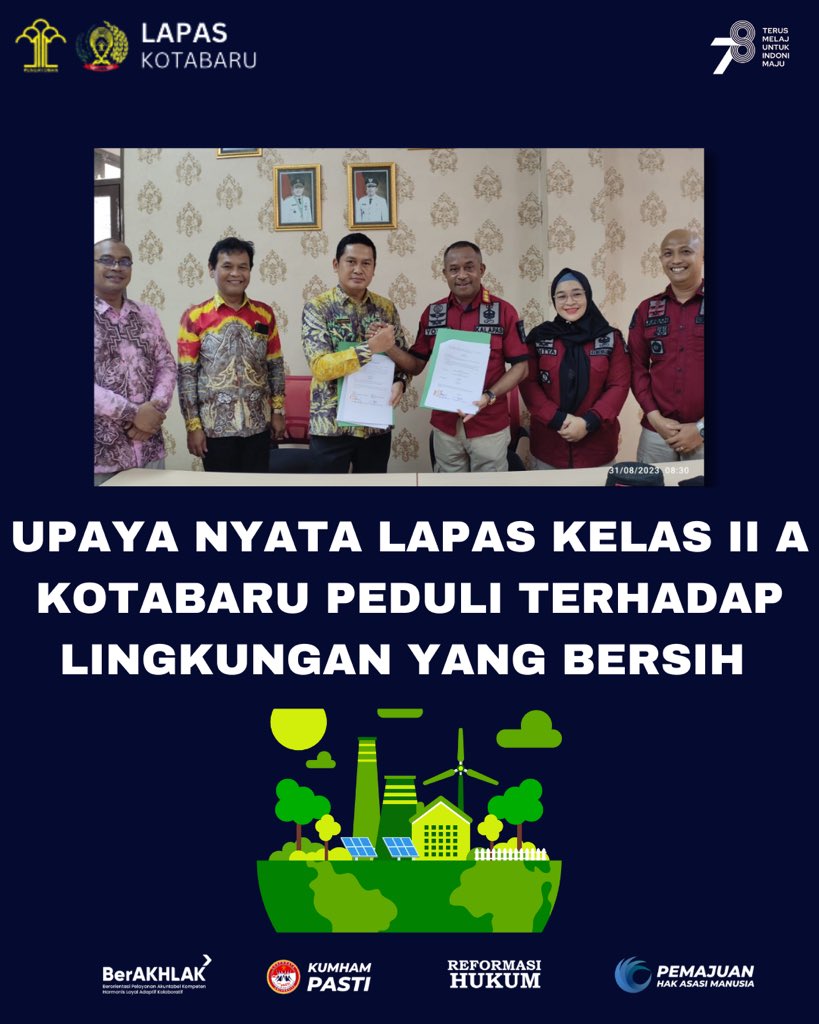 KotabaruLapas's tweet photo. upaya nyata Lapas Kotabaru peduli terhadap lingkungan yang bersih dan sehat

@KotabaruLapas 
@kumham_kalsel
#KumhamKalsel
#FaisolAli
Kanwil Kemdenkumham Kalsel
Faisol Ali https://t.co/6cuw4xLH0c