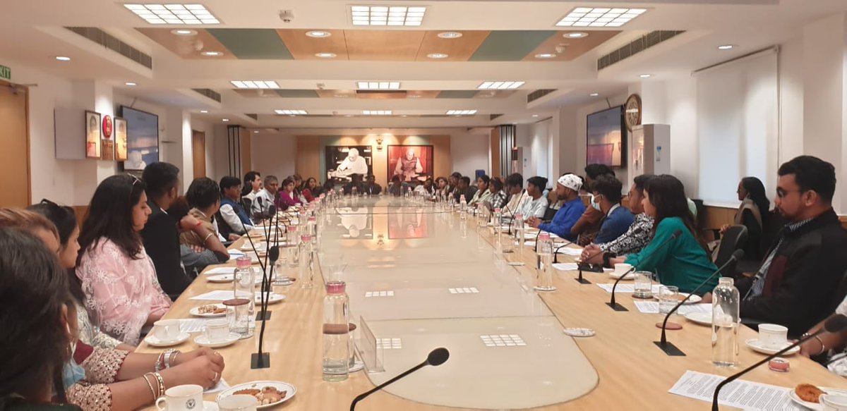 diaspora_india's tweet photo. #67KIP participants visited @NITIAayog and learned about #policy planning, research & implementation.
In an interactive Q/A session, they gained insights into India's COVID-19 #management and the #transformation of India's growth story.
#knowindiaprogramme https://t.co/ihGE9tUGZO