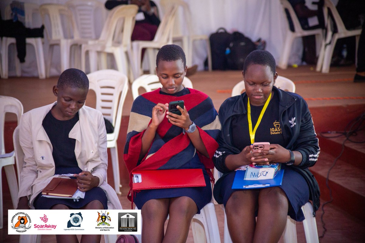 UNSA_Debates's tweet photo. At #UNSADebates2023, a spectrum of emotions unfolds before us: happiness, sadness, fear, and anger. 
Regardless of the sentiments, one thing remains constant: 'the Best Team will Win.'

Brought to you by @unsaugofficial 
#EndAIDS2030Ug | @aidscommission https://t.co/yRNF139HUN