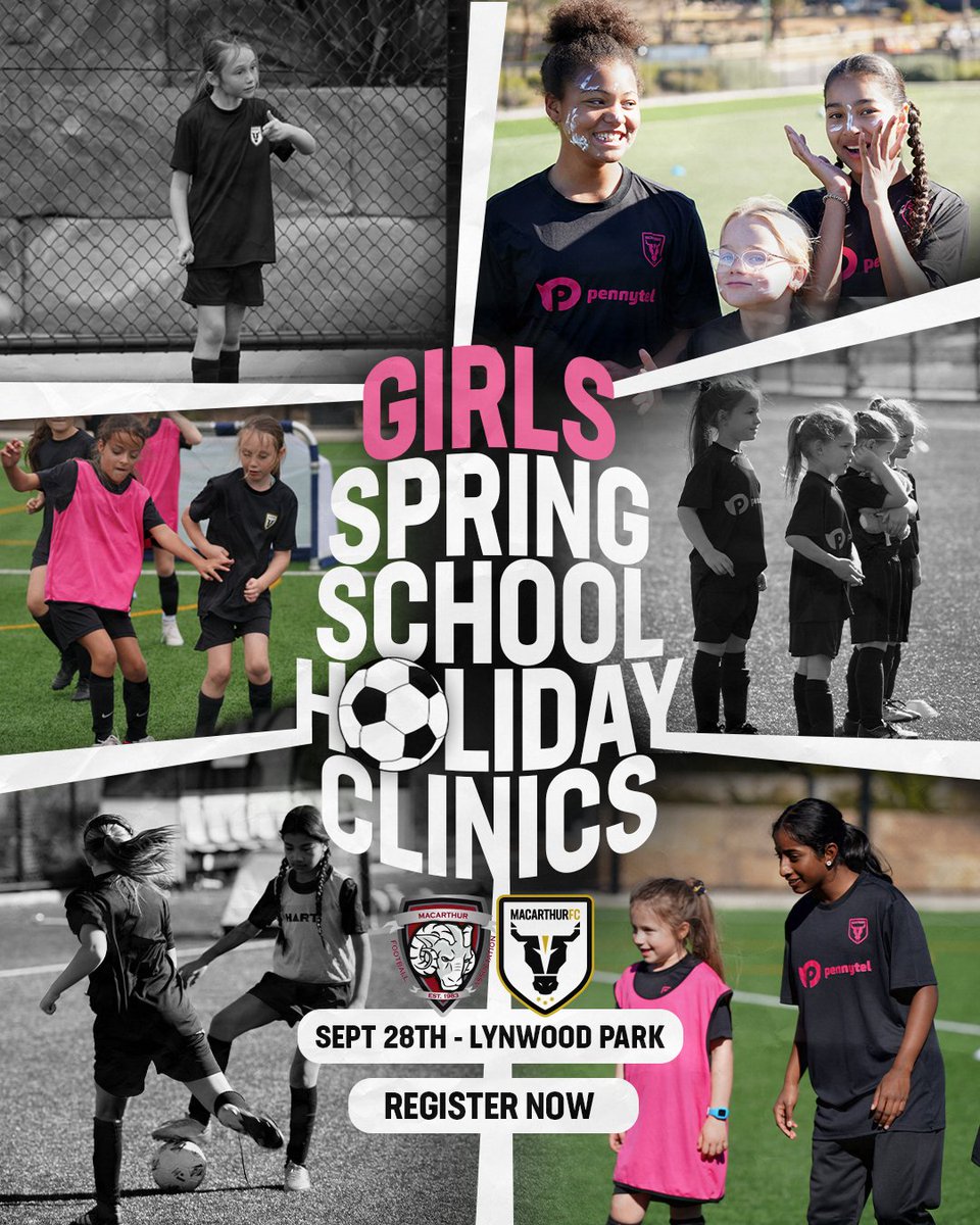 mfcbulls's tweet photo. School Holiday Clinics are back this spring, with the Bulls and Macarthur Football Association teaming up to deliver three days of fun for players aged five to 13. 

Book your spots today! https://t.co/luBS04z8RH

#WeAreTheBulls #UnitingTheSouthWest https://t.co/w9wFpM6Rvt