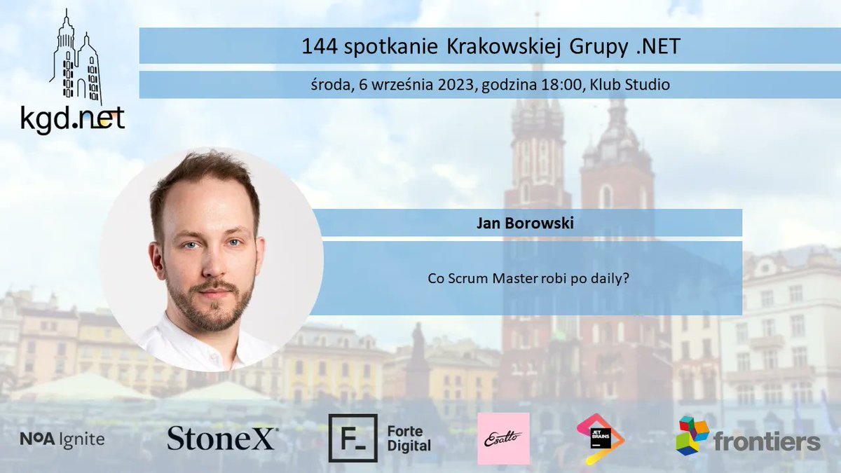 kgd_net's tweet image. Przypominamy, że widzimy się 
❗ 6 września (środa) 2023 o godzinie 18:00❗
 w Klubie Studio, na ulicy Budryka 4 w Krakowie 
Meetup: buff.ly/44tnOQX 
Facebook: buff.ly/3Eg25BA 
#dotnet #csharp #kgdnet